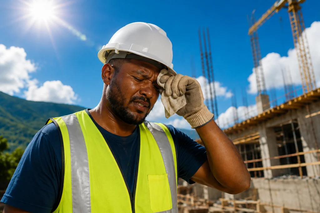 image d'un employer sur chantier