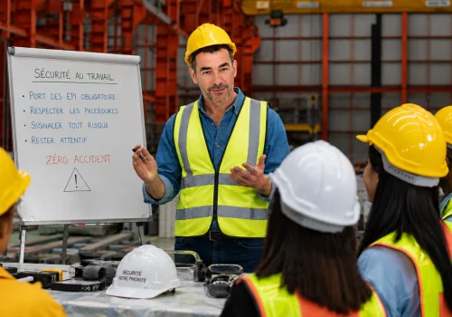 Image de DAVID en formation sécurité sur site
