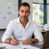 Photo de David PEDERY à son bureau