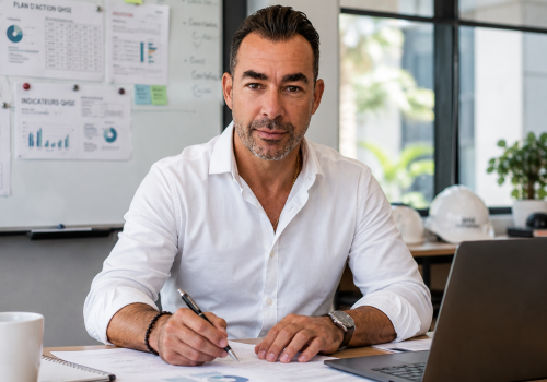 Photo de David PEDERY à son bureau